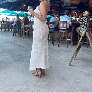 Meshki White Spaghetti Strap Sundress for Brides